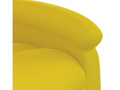 Poltrona* Poltrona de massagens reclinável veludo SHL145633 Amarelo