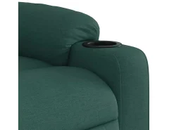 Poltrona* Poltrona de massagens reclinável tecido verde-escuro SHL276972 Verde pinho