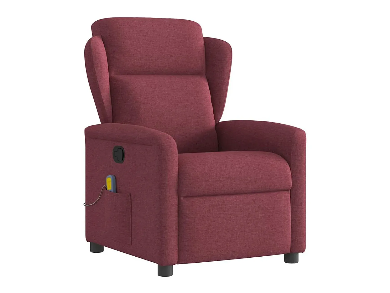 Clearance Poltrona de massagens reclinável tecido tinto SHL491466 Vermelho