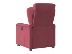 Clearance Poltrona de massagens reclinável tecido tinto SHL491466 Vermelho