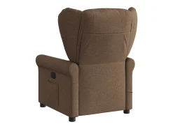 Poltrona| Poltrona de massagens reclinável elétrica tecido SHL114676 Castanho