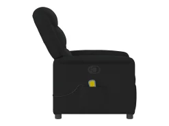Poltrona*vidaxl Poltrona de massagens reclinável tecido Preto