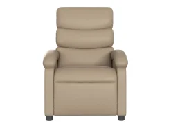 Poltrona de massagens reclinável couro artificial cappuccino SHL437636^ Poltrona