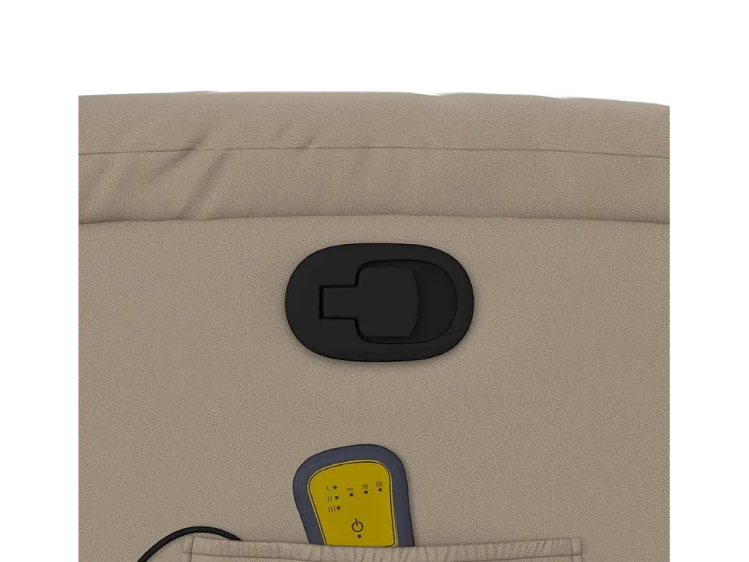 Poltrona| Poltrona de massagens reclinável couro artificial cappuccino SHL577810 Castanho