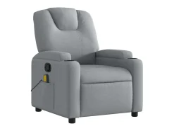 Poltrona de massagens reclinável tecido -claro SHL786936^ Poltrona