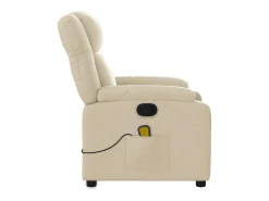 Poltrona* Poltrona de massagens reclinável tecido cor SHL269692 Creme