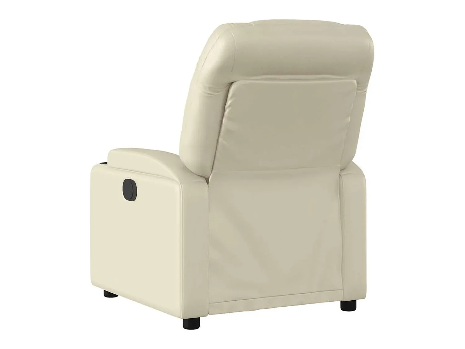 Poltrona*vidaxl Poltrona de massagens reclinável couro artificial cor Creme