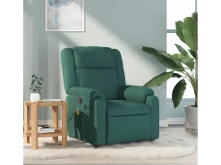 Clearance Poltrona de massagens reclinável tecido verde-escuro SHL812215 Verde pinho