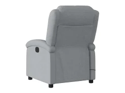 Discount Poltrona de massagens reclinável elétrica tecido -claro SHL385510 Cinzento