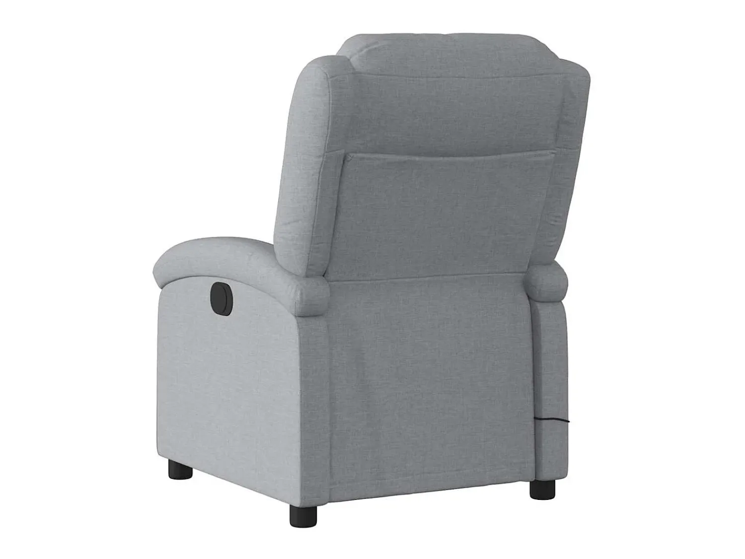 Discount Poltrona de massagens reclinável elétrica tecido -claro SHL385510 Cinzento