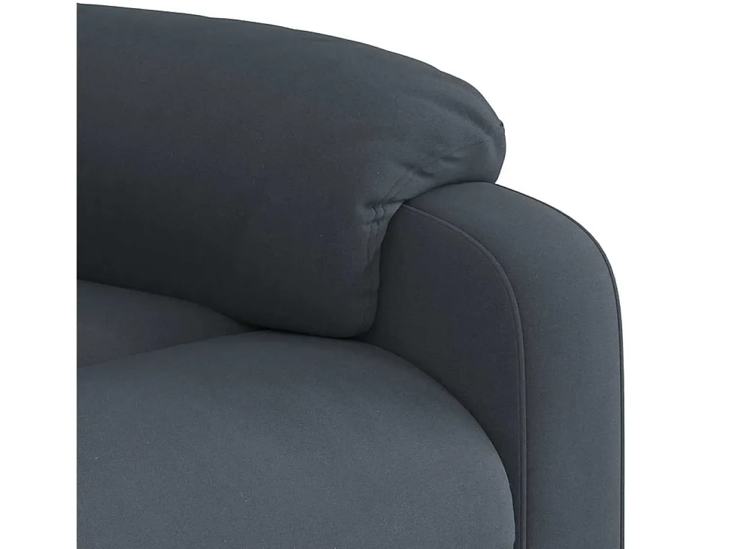 Online Poltrona de massagens reclinável veludo cinzento-escuro SHL66420 Cinza antracite