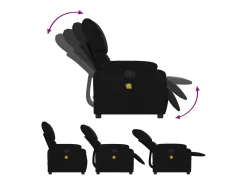 Poltrona| Poltrona de massagens reclinável tecido SHL620262 Preto