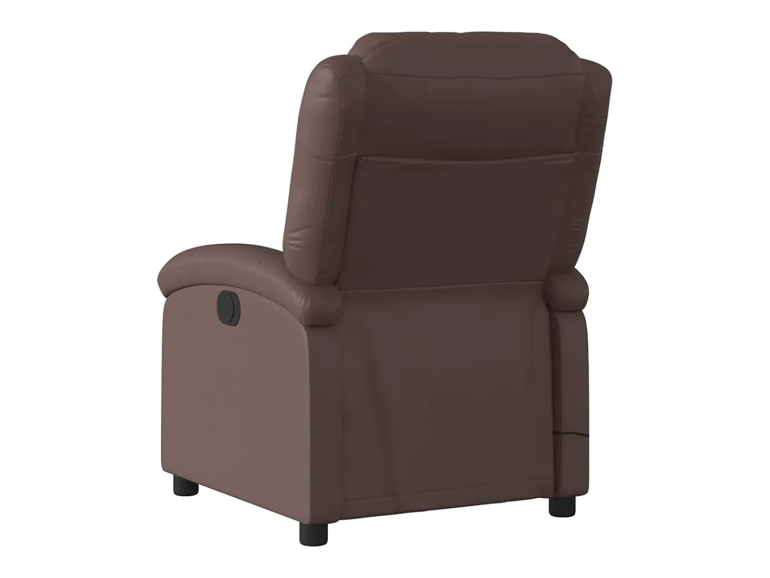 vidaxl Poltrona de massagens reclinável couro artificial^ Poltrona