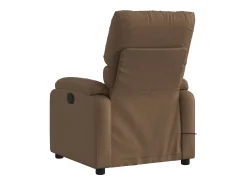 Poltrona| Poltrona de massagens reclinável elétrica tecido SHL927535 Castanho