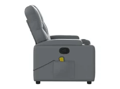 Poltrona de massagens reclinável couro artificial SHL384168^ Poltrona