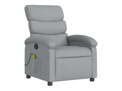 Hot Poltrona de massagens reclinável tecido -claro SHL853851 Cinzento