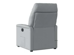 Poltrona| Poltrona de massagens reclinável elétrica tecido -claro SHL660490 Cinzento