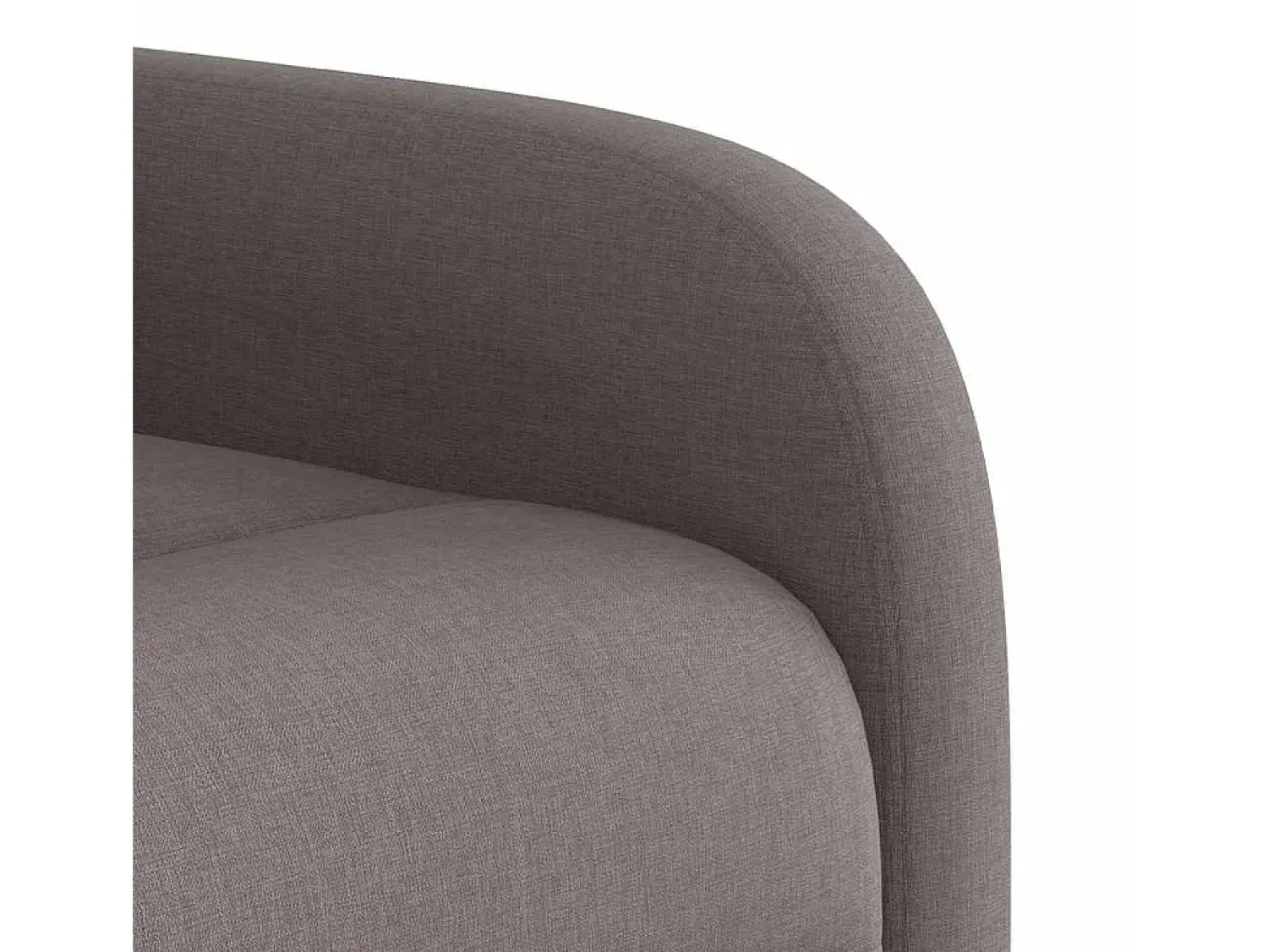 vidaxl Poltrona de massagens reclinável tecido cinzento-acastanhado^ Poltrona