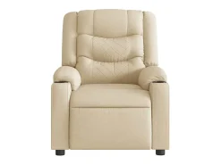 Poltrona* Poltrona de massagens reclinável tecido cor SHL899291 Creme
