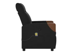 Poltrona* Poltrona de massagens reclinável tecido SHL981474 Preto