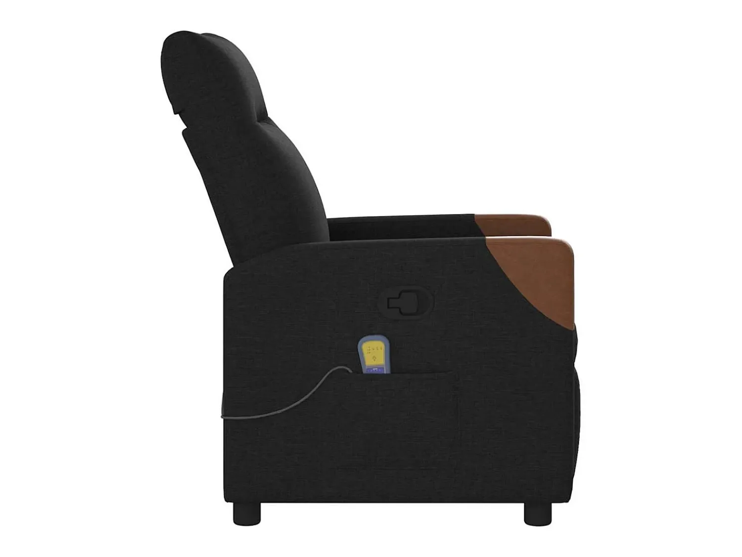 Poltrona* Poltrona de massagens reclinável tecido SHL981474 Preto