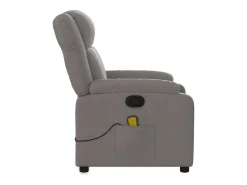 Poltrona de massagens reclinável tecido cinzento-acastanhado SHL344767^ Poltrona