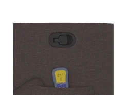 Poltrona| Poltrona de massagens reclinável tecido -escuro SHL203397 Castanho