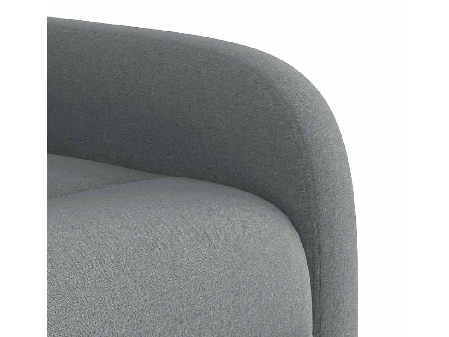 Poltrona*vidaxl Poltrona de massagens reclinável tecido -claro Cinzento