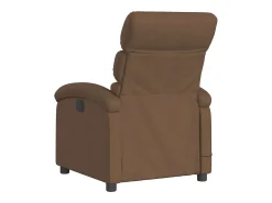 Poltrona| Poltrona de massagens reclinável elétrica tecido SHL990061 Castanho