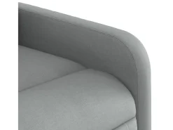 Poltrona de massagens reclinável elétrica tecido -claro SHL606338^ Poltrona