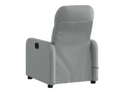 Poltrona de massagens reclinável elétrica tecido -claro SHL606338^ Poltrona