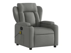 Poltrona de massagens reclinável tecido cinzento-escuro SHL596535^ Poltrona