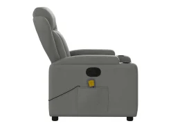 Poltrona de massagens reclinável tecido cinzento-escuro SHL596535^ Poltrona