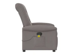 Poltrona| Poltrona de massagens reclinável tecido cinzento-acastanhado SHL700435 Taupe