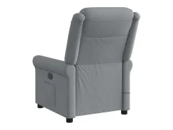 vidaxl Poltrona de massagens reclinável tecido -claro^ Poltrona