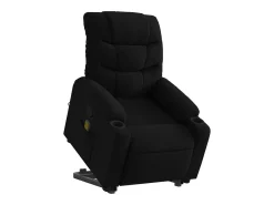 Poltrona* Poltrona de massagens reclinável elevatória tecido SHL376616 Preto