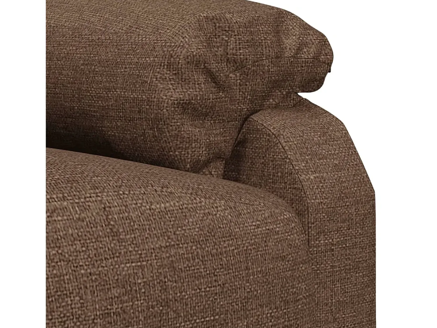 Hot vidaxl Poltrona de massagens reclinável tecido Castanho