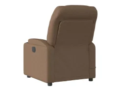 Poltrona| Poltrona de massagens reclinável elétrica tecido SHL609794 Castanho