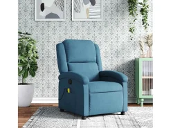 Poltrona| Poltrona de massagens reclinável veludo SHL109932 Azul