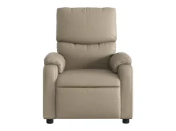 Poltrona de massagens reclinável couro artificial cappuccino SHL621265^ Poltrona