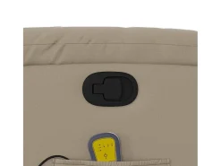 Poltrona de massagens reclinável couro artificial cappuccino SHL621265^ Poltrona