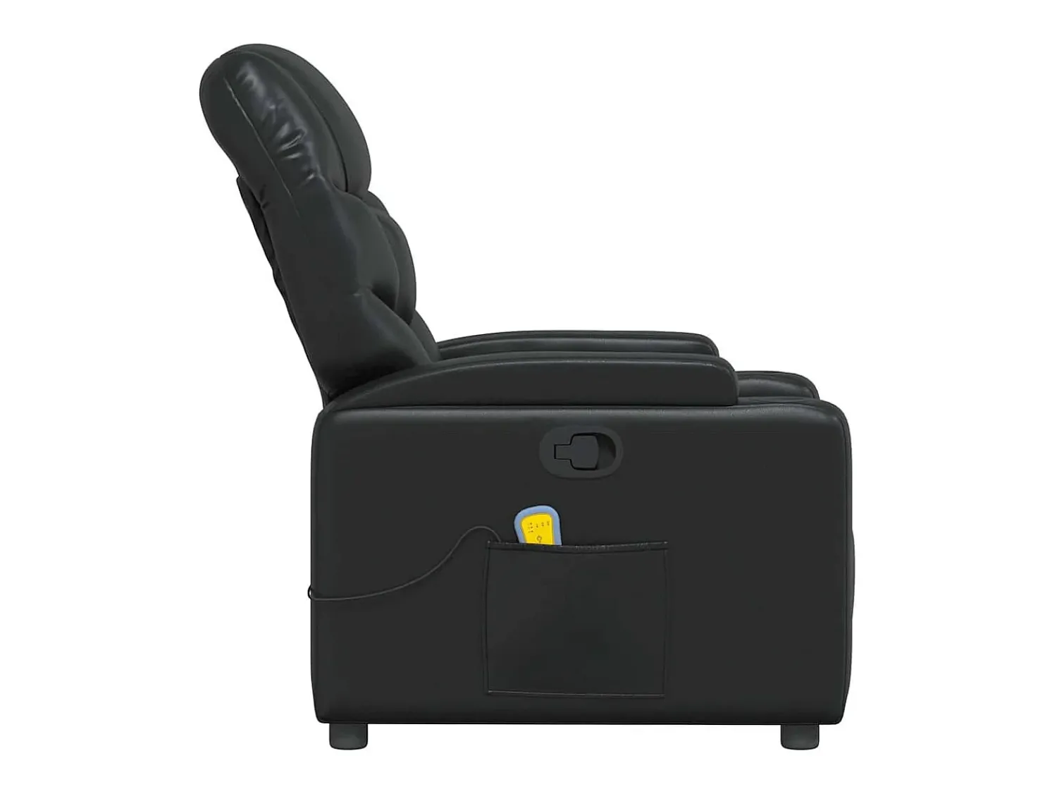 vidaxl Poltrona de massagens reclinável couro artificial^ Poltrona