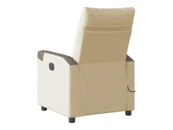 Poltrona| Poltrona de massagens reclinável elétrica tecido SHL359604 Creme