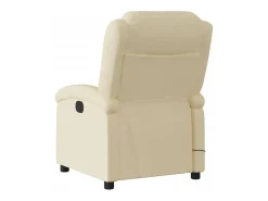 Poltrona| Poltrona de massagens reclinável elétrica tecido SHL119006 Creme