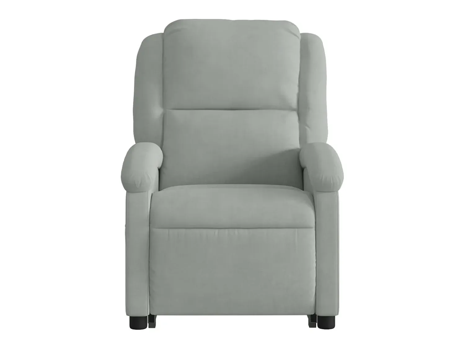 Poltrona* Poltrona de massagens reclinável elétrica veludo -claro SHL405774 Cinzento