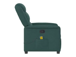Outlet Poltrona de massagens reclinável tecido verde-escuro SHL600660 Verde pinho
