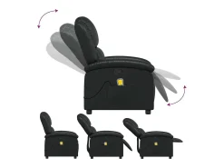 Poltrona de massagens reclinável couro artificial SHL35820^ Poltrona