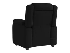 Poltrona*vidaxl Poltrona de massagens reclinável tecido Preto