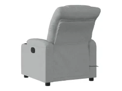 Poltrona de massagens reclinável elétrica tecido -claro SHL800695 Cinzento