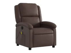 Poltrona de massagens reclinável couro artificial SHL819498^ Poltrona